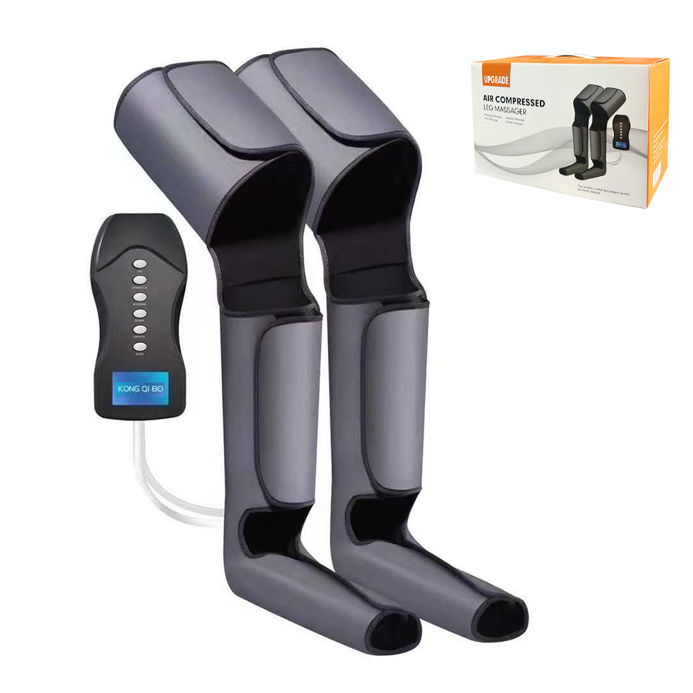 GorgousCare Air Compression Leg Massager for Circulation & Pain Relief, Calf and Foot Massager with Multiple Modes & Intensity Levels, Adjustable Wraps for Home & Office Use