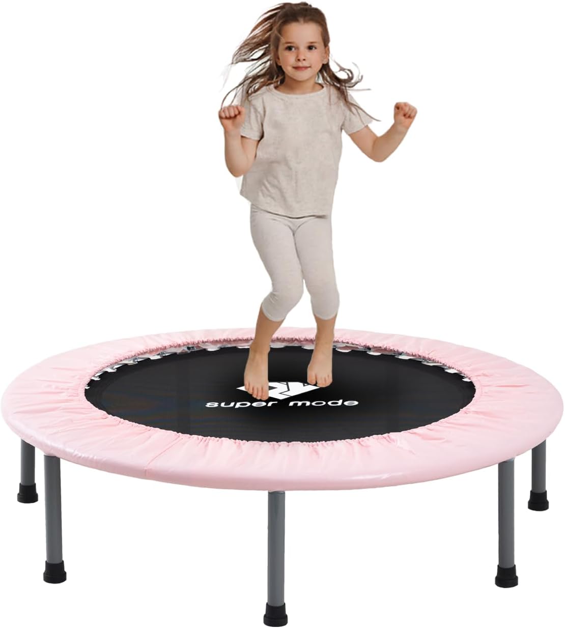 36 inches Toddler Trampoline - Upgraded Kids Trampoline Indoor for Ages Over 6 with 170lbs Max Load Capacity, One-Piece Jump Mat Design for Enhanced Stability