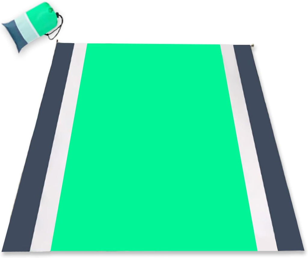 PY SUPER MODE Picnic Blankets Extra Large, Waterproof Foldable Outdoor Beach Blanket Oversized 83x79” Sandproof, 3-Layer Picnic Mat for Camping, Hiking, Travel, Park, Concerts