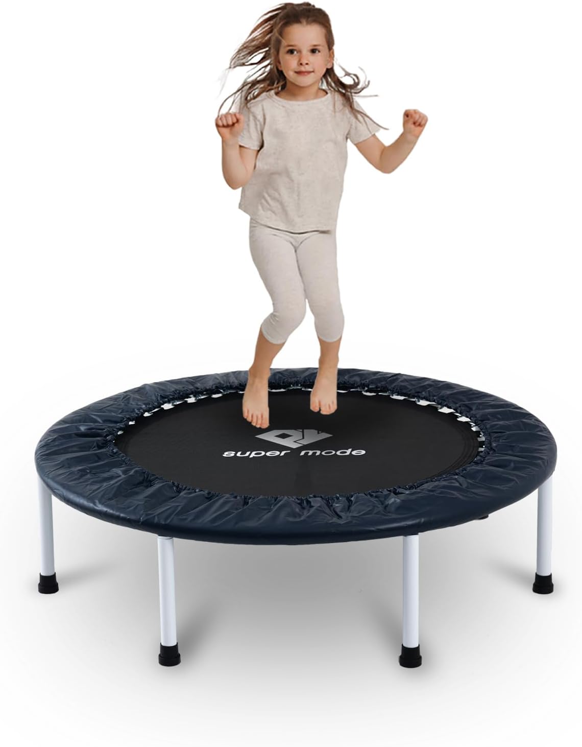 36 inches Toddler Trampoline - Upgraded Kids Trampoline Indoor for Ages Over 6 with 170lbs Max Load Capacity, One-Piece Jump Mat Design for Enhanced Stability