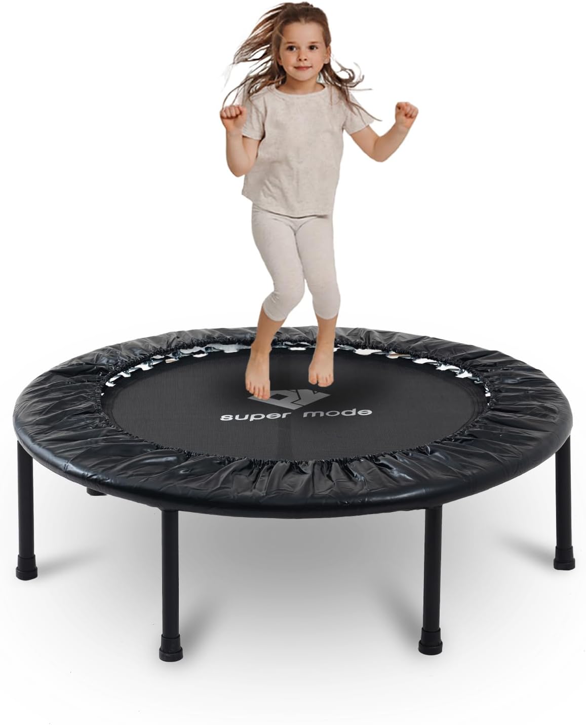 36 inches Toddler Trampoline - Upgraded Kids Trampoline Indoor for Ages Over 6 with 170lbs Max Load Capacity, One-Piece Jump Mat Design for Enhanced Stability