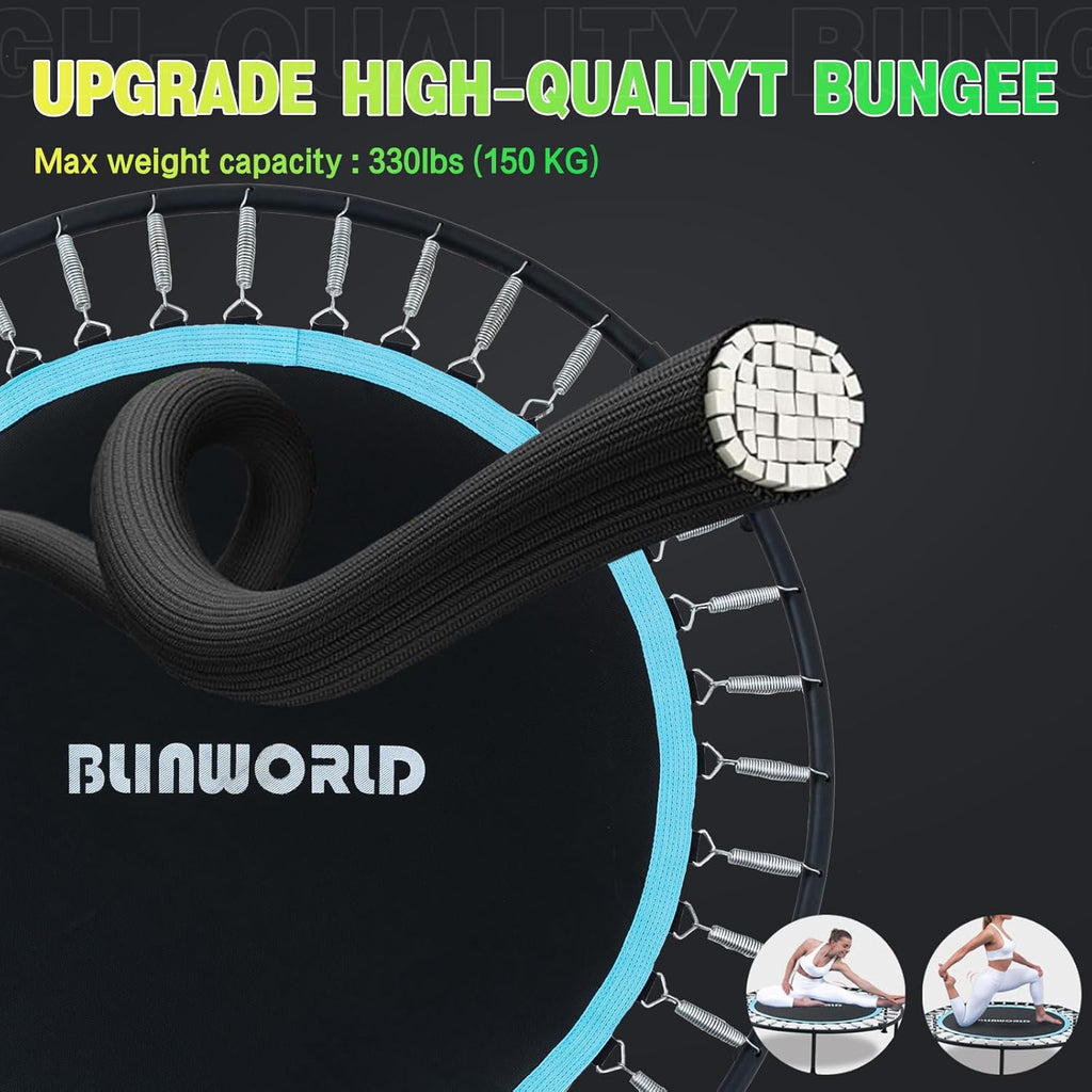 Trampoline for Kids, Adjustable Baby Toddler Trampoline with Basketball Hoop, 440lbs Indoor Outdoor Toddler Trampoline with Enclosure