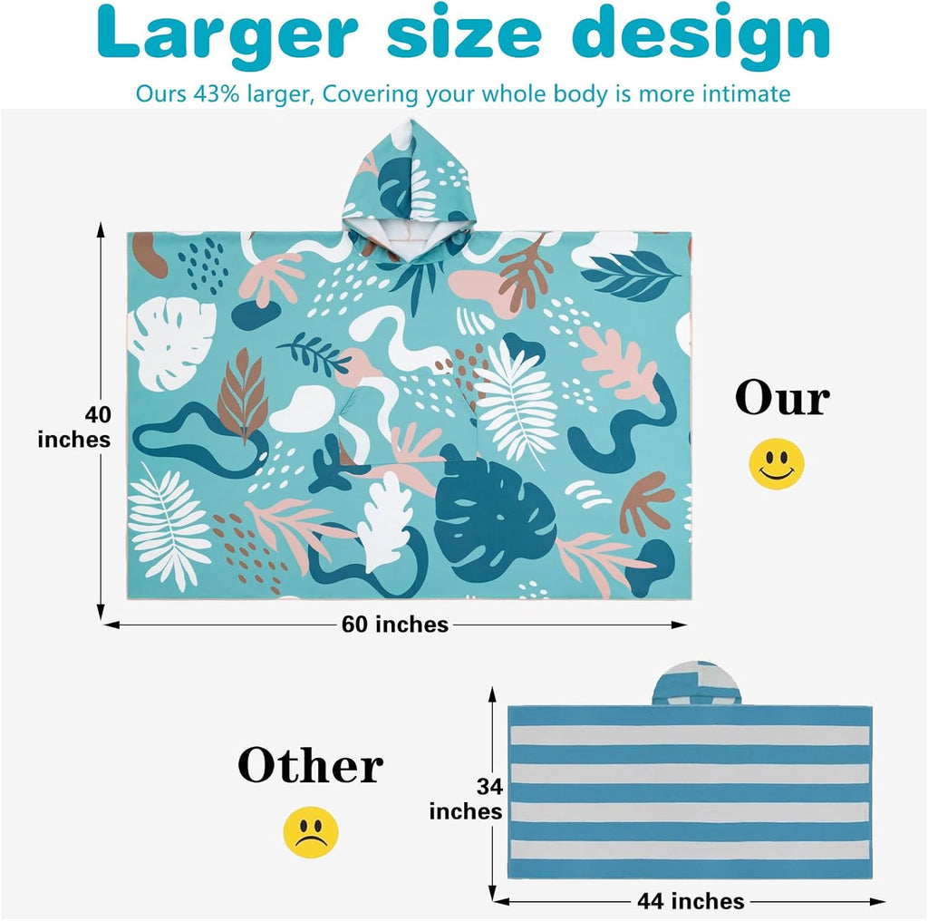 2 Pack Microfiber Beach Towel, Oversized Microfiber Pool Towel 60”x 40”, Sand-Free Beach Towel, Quick Drying Camping Towel, Super Absorbent Bath Blanket, Soft Breathable and Lightweight