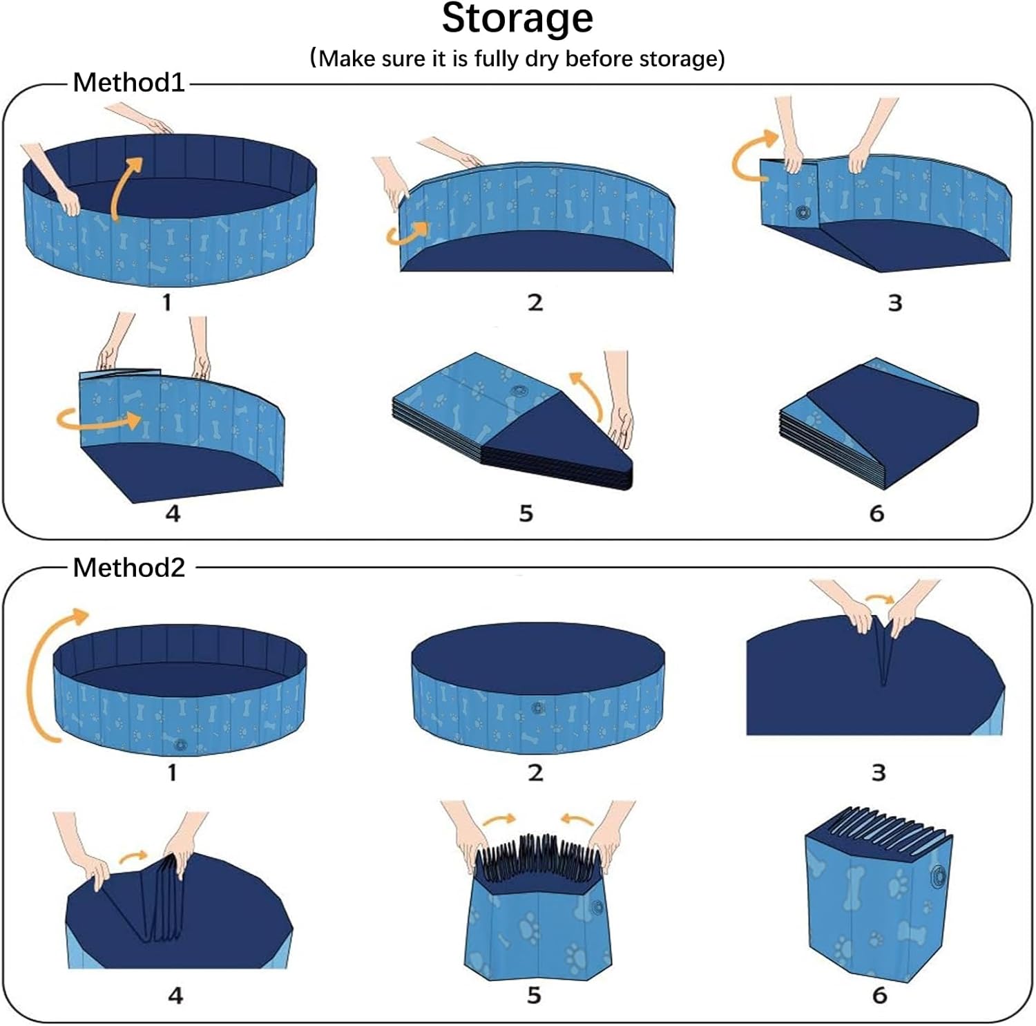 Foldable Dog Pet Bath Pool Collapsible Dog Pet Pool Bathing Tub Kiddie Pool Doggie Wading Pool for Puppy Small Medium Large Dogs Cats and Kids