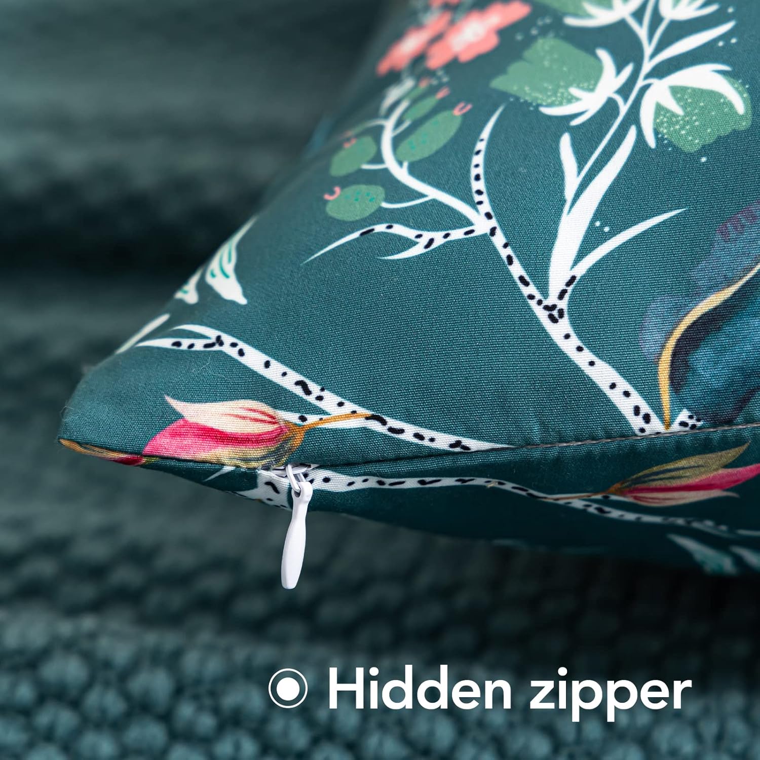 PY HOME & SPORTS Set of 2 Decorative Throw Pillow Covers, 18x18” Floral Printed Pillow Cushion Case Covers for Sofa Couch Bed (Trees Printed)